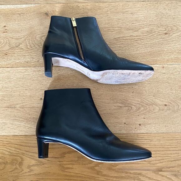 ATP Atelier Leather Ankle Boots in Black - Picture 3 of 9